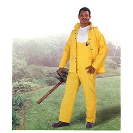 ONGUARD 76052 PVC on Polyester Bib Overall with Snap Fly Front, Size 2XL