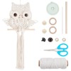 ORIGACH DIY Macrame Owl Wall Hanging Kit Hand Woven Macrame