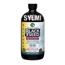 AMAZING HERBS BLACK SEED OIL Organic Pure Cold Pressed Cumin Nigella Sativa 16oz