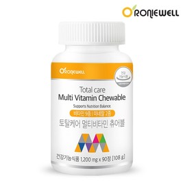 Ronywell Total Care Chewable Multivitamin 1,200mg 90 Tablets / 로니웰 토탈케어 멀티비타민 츄어블 1,200mg x 90정