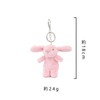 LOHGOU Cute Mini Rabbit Keychain Stuffed Rabbit Bag Decoration Fluffy
