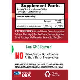 Unisex energy boosters for men - METHYLCOBALAMI