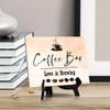 Coffee Bar. Love is Brewing Table Sign with Easel Stand,