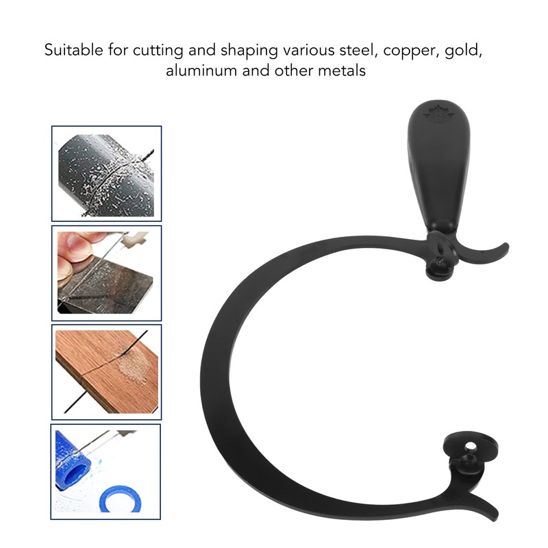 Jeweler Saw Frame Curved Coping Saw Frame with Black Handle