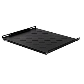 Navepoint 1U 19-Inch Fixed IT Network Cabinet Shelf for 600mm Depth Cabinet Enclosure Vented Black