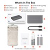Fanless Speedy 40Gbps M.2 NVMe SSD Enclosure, USB4/Thunderbolt 4 Aluminum
