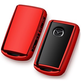 Tengare Mazda Fob Cover 2024 CX-5 CX-30 Red Key Protector Case