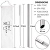 Hiware [Angled Tips] 2 Pcs Jumbo Reusable Boba Straws, 0.5"