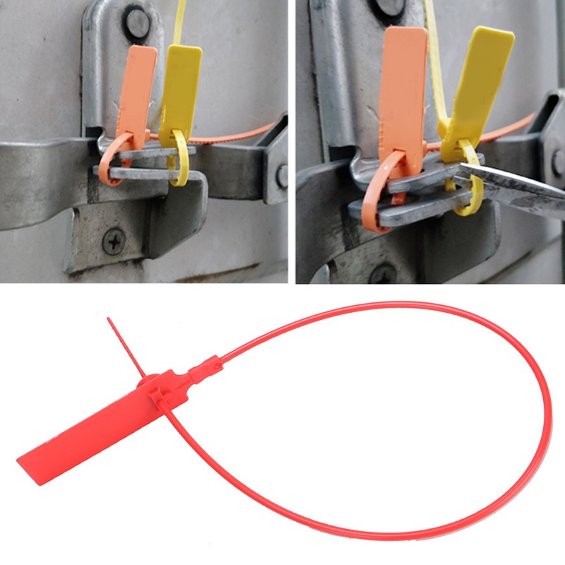 100Pcs Disposable Label Cable Wire Ties Zip Ties Colourful Identification