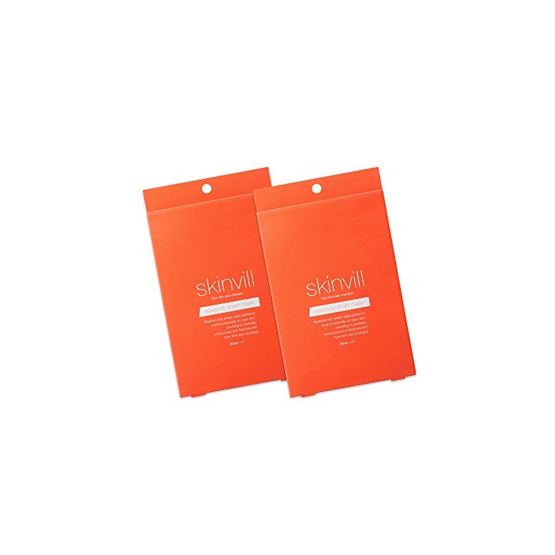 skinvill skinbill essence sheet mask (20ml x 4 packages 2