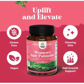 Saw Palmetto Biotina Mujer Bienestar Equilibrio 90 Americano Sabor Sin Sabor