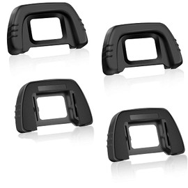 LATRAT Camera Eyecup Eyepiece Viewfinder Camera Eyecup Eyepiece Viewfinder Eyepiece Protector for Nikon D7000 D750 D610 D600 D300 D200 D100 D90 D80 D70 D70s Pack of 4