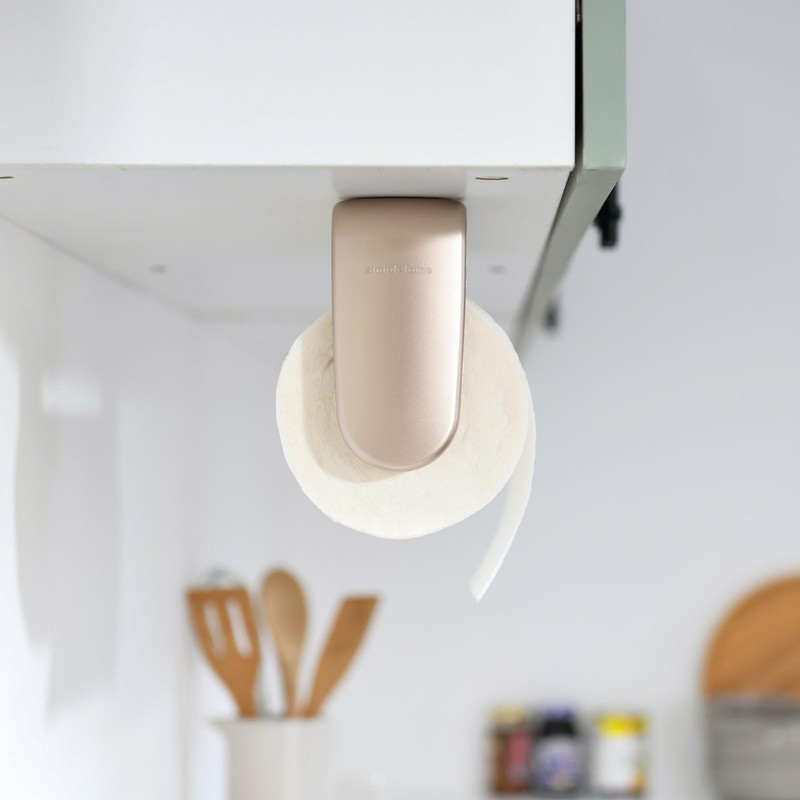 simpletome Kitchen Roll Holder One Hand Pull Adaptive Tension Arm