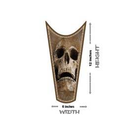 Motorcycle Gas Tank Decals/Sets - for Harley Davidson Sportster Honda Shadow Suzuki Kawasaki Indian Yamaha (Live Free Ride Hard - Dusty Skull - 1pc Top Tank Decal)