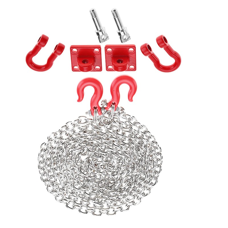 Moofey 1/10 Scale RC Accessories, RC Car Tow Hook Trailer