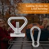 8-Piece Load Securing Set Safety Rail Eyelet Nuts Load Securing