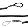 Curl Cord Strap, Coil Strap, Extendable, Carabiner, Smartphone, Phone, Periodically,