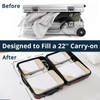NICOSHOW Compression Packing Cubes 6 Set, Compressible Space-Saving Packing Cubes