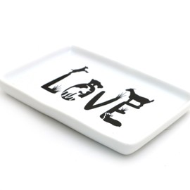 LOVE Goat dish, spoon rest, cheese dish, soap holder, tray LennyMud by Lorrie Veasey