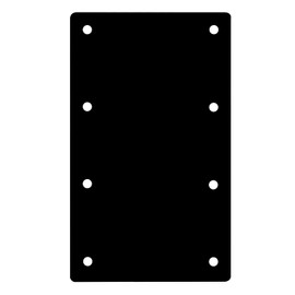 4 PCS 9¼"L x 4½"W Black Flat Straight Mending Bracket Plate, Steel Joint Thickness 2.9mm, Flat Mending Repair Tie Plate Corner Brace for Furniture, Wood Timber Connectors, Screws not Included