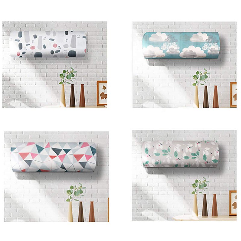 LKXHarleya Waterproof Indoor Air Conditioner Cover for Wall-Mounted Air Conditioners,