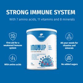 Nature's Finest by Nutrisslim ImunUp Powder, Multivitamin for Strong Immune System Support, 7 Amino acids, 11 Vitamins and 8 Minerals for Adults