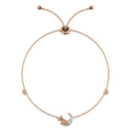 RADLEY Ladies 18ct Rose Gold Plated Sterling Silver Dog On 'moon & stars' Bracelet RYJ3129S