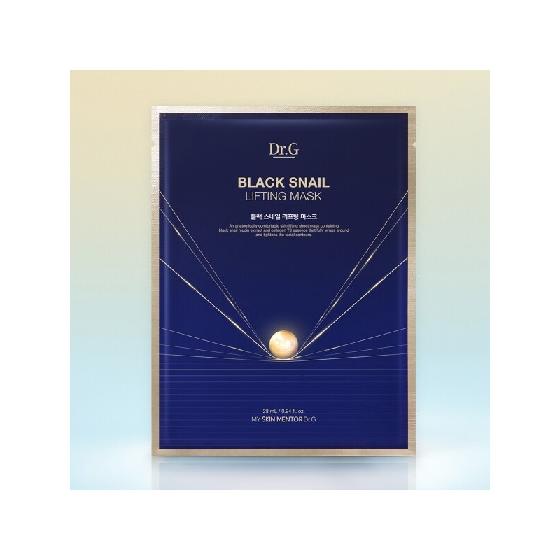 Dr. G Black Snail Lifting Mask (28mL10ea) / 닥터지 블랙