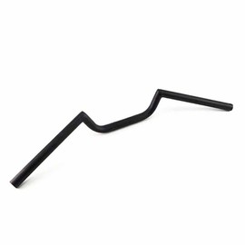 TDR Black 22mm 7/8 Inch Motorcycle Handlebar Drag Bars Universal Fit Cruiser Chopper Cafe Racer