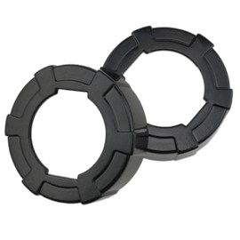 PIYANYO Adhesive Caulk Gun Aluminum Alloy aluminum Front Cap for sausage Caulking Gun And Caulking Gun Front Cap, Black 2PCS