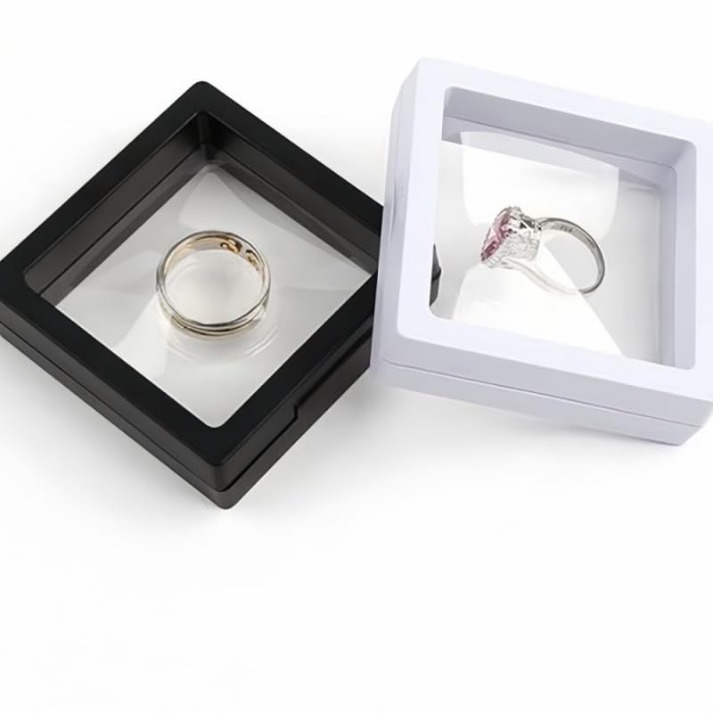 XIZHI Set of 10 Pcs Black Diamond Shape Display 3D