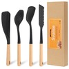 Svailse Silicone Spatula Set of 4, Cooking Spatulas Spoons for