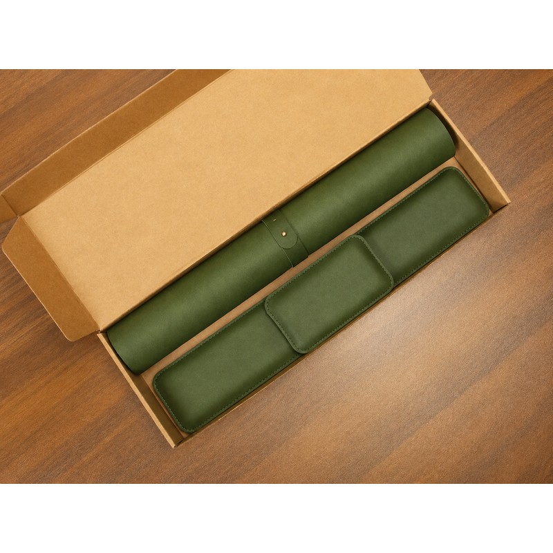Waterproof PU Leather Desk Mat Set for Office & Gaming