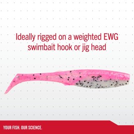 Berkley Gulp! Paddleshad Fishing Bait, Starry Night, 4in, Extreme Scent Dispersion, Realistic Baitfish Profile, Ideal for Bass, Trout, Walleye, Pike and More