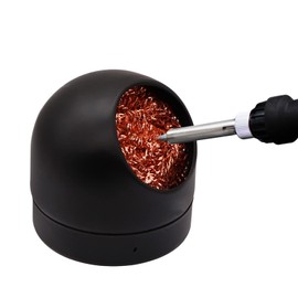 Soldering Iron Tip Cleaner,LXIANGN Non-slip Solder Flux Brass Tip Cleaner & Base Holder Cleaner Kit for Cleaning Soldering Irons and Tips,No Water Needed