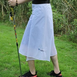 Women's Ultralight Waterproof Golf Rain Skirt for Summer Long White