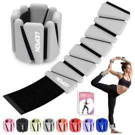 Wrist Ankle Weights for Women Set of 2, Adjustable Silicone Weighted Bangles, Wearable Ultra-durable Strips Weight Bracelet 2 lbs for Yoga, Pilates, Barre, Walking, Arm & Leg Workout