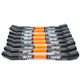 Michigan Motorsports LS Spark Plug Wire Set 10mm Performance Wires - Fits LS1 LS2 LS3 L99 L76 L77 Camaro Firebird Corvette (Orange)