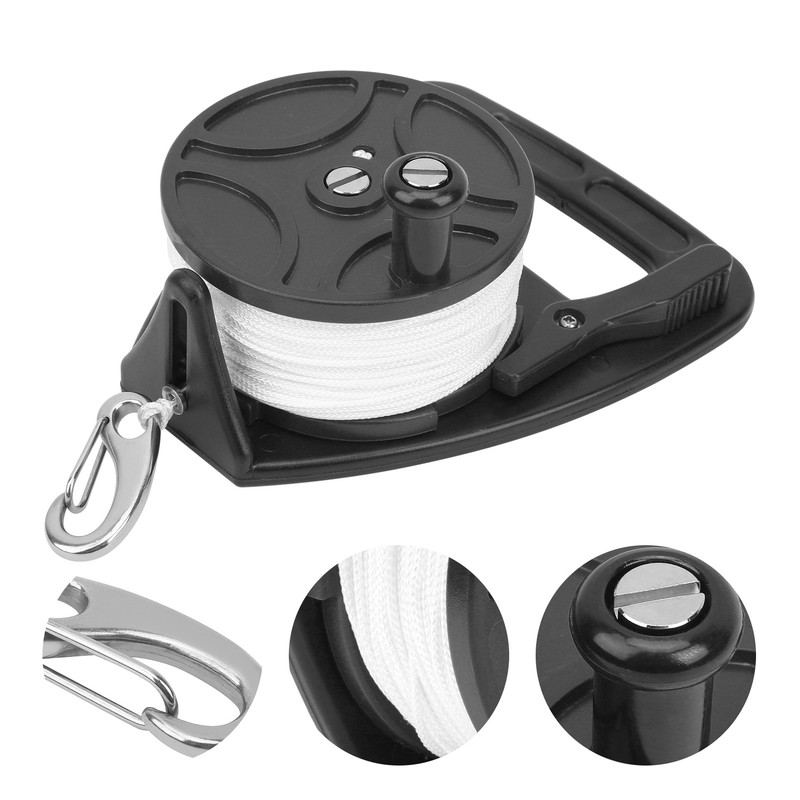 Diving Reel MultiPurpose Portable Diving Equipment with Handle Buckle Combination