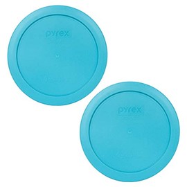 Pyrex 7201-PC 4 Cup Surf Blue Food Storage Replacement Lid (2-Pack) - Made in USA