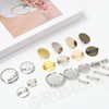 Rustark Fermagli per spille, con base a disco, vuoti, spessi,