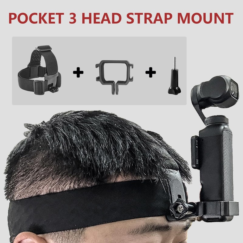 Pocket 3 Head Strap Mount, Hat headband Mount Compatible with
