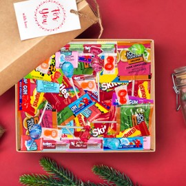 Bulk Candy Mix Variety Pack – 2lb Assortment of Individually Wrapped Chewy & Hard Sweets - Candy for Party Favors, Goodie Bags, Buffets, Office Snacks, Birthday Treats, and Gifting