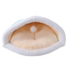 Cat Sleeping Bag Semi Closed Fluffy Soft Washable Cat Bed