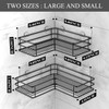 Nieifi Adhesive Corner Shower Caddy Shelf Basket Rack with Hooks,