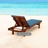 JCA Outdoor All-Weather Patio Chaise Lounge Chair seat Cushion with
