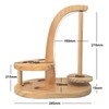 HahaGo Yarn Holder Magnetic, Wooden Spindle with Double Spindles, Spinning