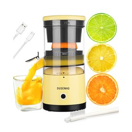 Citrus Juicer Machines Rechargeable - Portable Juicer with USB and Cleaning Brush for Orange, Lemon, Grapefruit