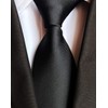 Mendence Necktie, Solid, Silk, Washable, Solid, Business, Wedding, Formal, 6