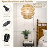 DiCUNO Extension Hanging Lantern Cord Cable, E26 Pendant Light Lamp